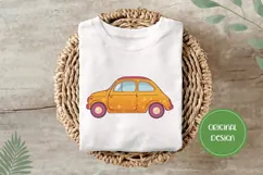 Hand Drawn Summer Car Illustration, Cartoon Car PNG Product Image 3