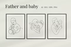Family One Line Illustrations Ai, Svg, Eps, Png Product Image 3