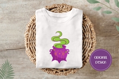 Hand Drawn Halloween Witch Cauldron Illustration PNG Product Image 3