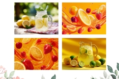 Strawberry Cutting Board, Lemon Cutting Board, Berry PNG Product Image 3