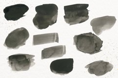 Black Watercolor splash clipart Product Image 2