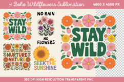 Wildflowers Sublimation PNG Product Image 1