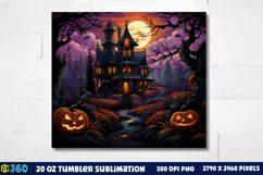 Halloween Tumbler Sublimation Wraps, Tumbler Halloween Product Image 3