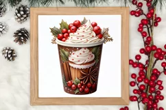 Christmas Drink Clipart Sublimation, Christmas PNG Product Image 3