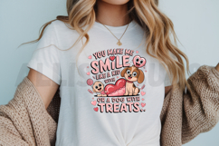 You Make Me Smile Cute Dog And Baby With Treats Illustration Product Image 3