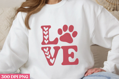 Love PNG, Valentine Dog Sublimation PN Product Image 3
