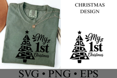 My 1st Christmas Svg | Christmas svg | Shirt Svg Product Image 3