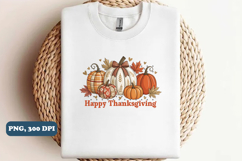 Happy thanksgiving png sublimation, PNG Designs Product Image 4