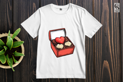Heart Chocolate Gift Box Clipart Sublimation PNG Product Image 2