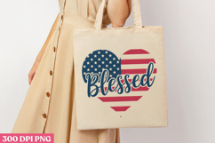 Blessed PNG, Memorial Day Sublimation PNG Product Image 3