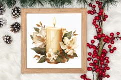 Gold Christmas Watercolor Clipart Sublimation, Christmas PNG Product Image 3