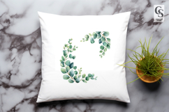 Eucalyptus Leaf Frame Clipart Sublimation PNG Product Image 3