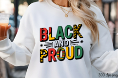 BLACK AND PROUD PNG, Black History Month sublimation Product Image 3