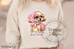 Sassy Poodle PNG Cute Dog Lover Sublimation Design Funny Pet Product Image 4