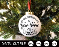 2025 Our First Christmas Ornament SVG, First Home Ornament Product Image 3