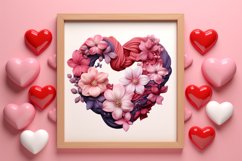 Vintage Valentines Day Flowers Clipart Product Image 3