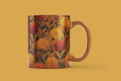 Marigold Floral Art Digital Paper Product Image 2