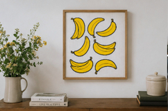 Cross stitch bananas embroidery pattern yellow fruit summer Product Image 3