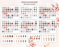 Autumn Sitting Family Clipart Portrait Creator Product Image 3