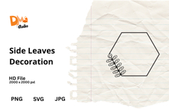 Side Leaves Decoration Product Image 1