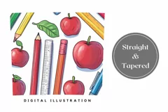 Art School Tumbler Design, Back to School Sublimation PNG Product Image 3