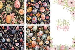 Easter Magnet Designs, Flowers PNG, Easter Eggs Magnet Product Image 3