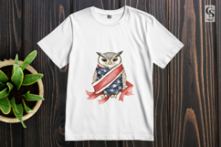 Patriotic Owl Clipart PNG Product Image 3