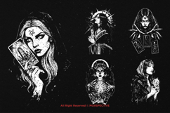 10 Bundle Dark Art Fortune Teller Sorcery Magical Tarot Product Image 5