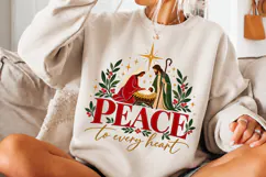 4 Christian Christmas Shirt Designs, 4 Nativity Faith Quote Product Image 3