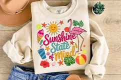 Sunshine state of mind PNG sublimation |Beach &amp; Summer PNG T Product Image 4
