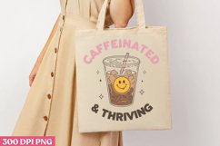 Caffeinated &amp; thriving PNG, Iced Coffee Mental Product Image 1