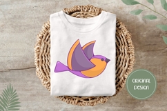 Hand Drawn Bird Illustration, Cartoon Bird Sublimation Product Image 3