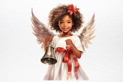 Christmas Angel Sublimation Clipart PNG Product Image 3