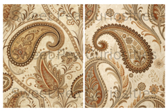 Shabby Chic, Paisley, Papers, Junk Journal Product Image 3