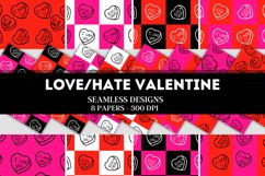 Love Hate Relationship - Valentine's Day seamless papers Product Image 1
