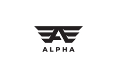 Alpha Letter A Logo Design Vector Product Image 3