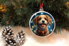 3D Christmas Dog Ornaments Engraved Bundle, 3D Dog Christmas Product Image 3