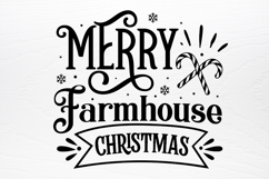 Farmhouse Vintage Christmas Sign SVG Product Image 3