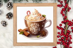 Christmas Coffee Hot Cocoa Sublimation Clipart Product Image 3