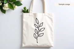 Hand Drawn Autumn Leaf Branch SVG Product Image 3