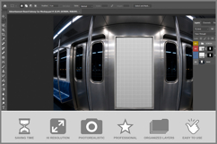 Advertisement Board Subway Car Mocku Product Image 2