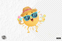 Cute Summer Sun Clipart Product Image 1