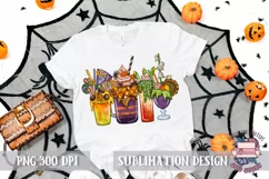 Halloween Sublimation Coffee and cocktails png Latte Product Image 5