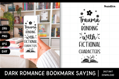 Dark Romance Bookmark Saying SVG | Trauma Bonding Product Image 1
