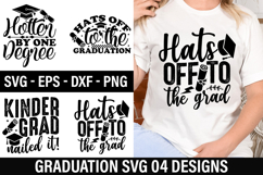 Graduation SVG Design -Hats off to the graduation Product Image 1