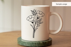 September Birth Flower Bouquet SVG - Morning Glory Product Image 3