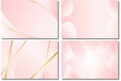 Modern Light Pink Abstract Background With Geometric Shapes Product Image 2