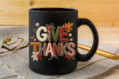 Fall Give Thanks Harvest Quote Cozy Autumn Product Image 3