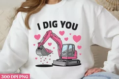 I dig you PNG, Sweet Valentines PNG Product Image 3
