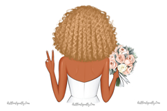 African American Bride Clipart Product Image 3